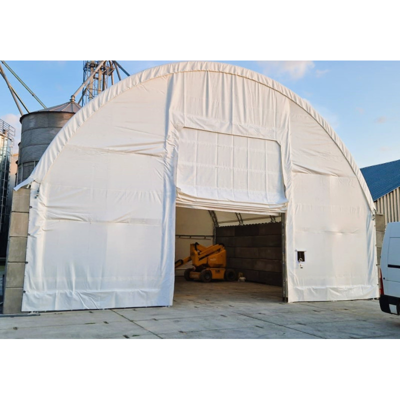 Parois avant pour abris sur conteneurs avec double charpente en treillis de 10 m C33SF