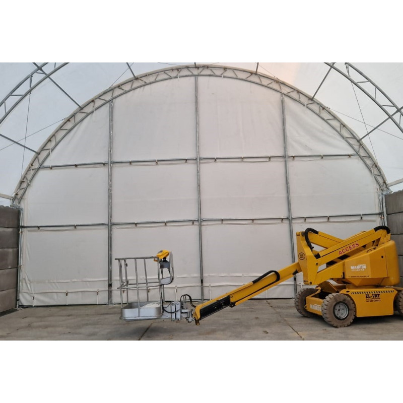 Rear wall for canopy with double truss frame 12 m C40SB