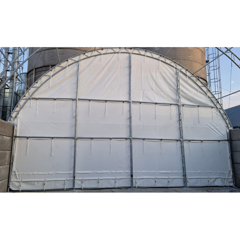 Rear wall for canopy with double truss frame 12 m C40SB
