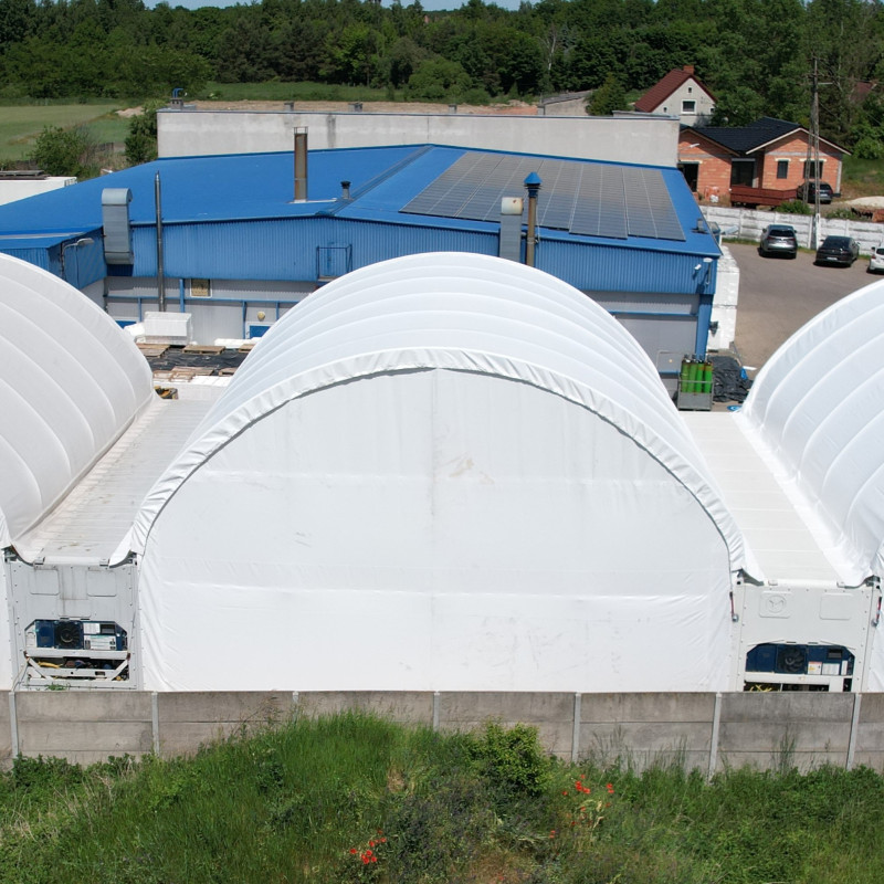 Perete spate pentru copertină cu cadru dublu 12 m C40SB