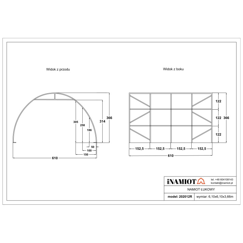 Sala Arch 6×9 m 6×6 m 202012P