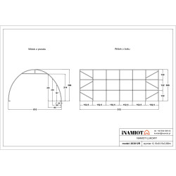 Hala Łukowa 6×9 m 203012P Hala Łukowa 6×9 m 203012P