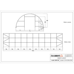 Kmetijski šotor 306515R 9,15 × 20 m