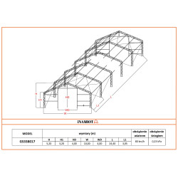 Hale i Namioty magazynoweNamiot magazynowy 10x24.40 m GS338017 Hale i Namioty magazynoweNamiot magazynowy 10x24.40 m GS338017