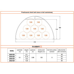 Hala Łukowa 6×12 m 204012P
