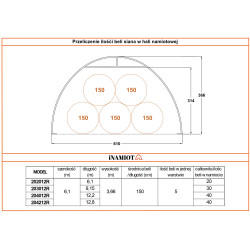 Hala Łukowa 6×12 m 204012P