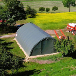 Abri chapiteau en arc de cercle 408020R 12,2 × 24 m