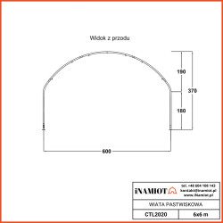 Wiata pastwiskowa 6x6 m CTL2020