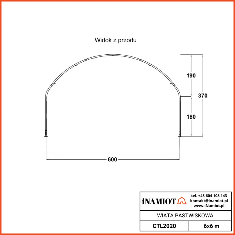 Abrigo de pastagem 6x6 m CTL2020