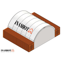 Rear wall for canopy 6 m C20B