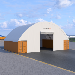 Container shelters set C604015S FW+FB 18×12 m