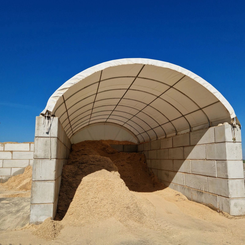 Coberturas para baias de betão BC2020 6x6m