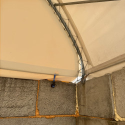 Přístřešky na betonových blocích BC2640 8x12m + GSC26HT Přístřešky na betonových blocích BC2640 8x12m + GSC26HT