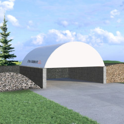 Tunnel su muretti con parete a timpano BC2640 8x12m + GSC26FT