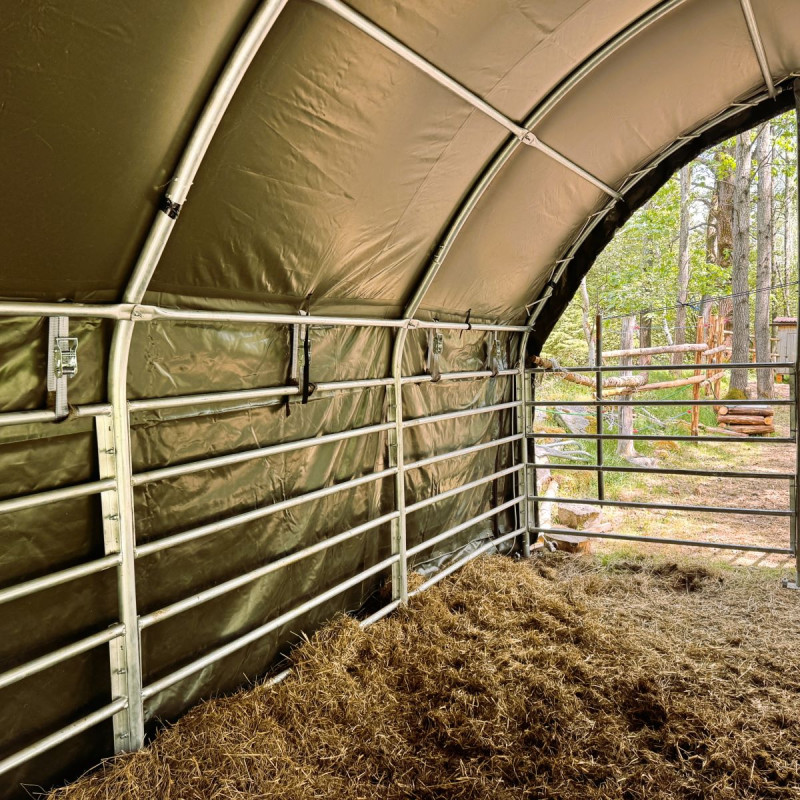 Abris pour pour bétail 6x6 m GSCT2020 Premium