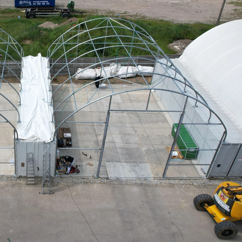 Copertura del container C3340 10x12 m