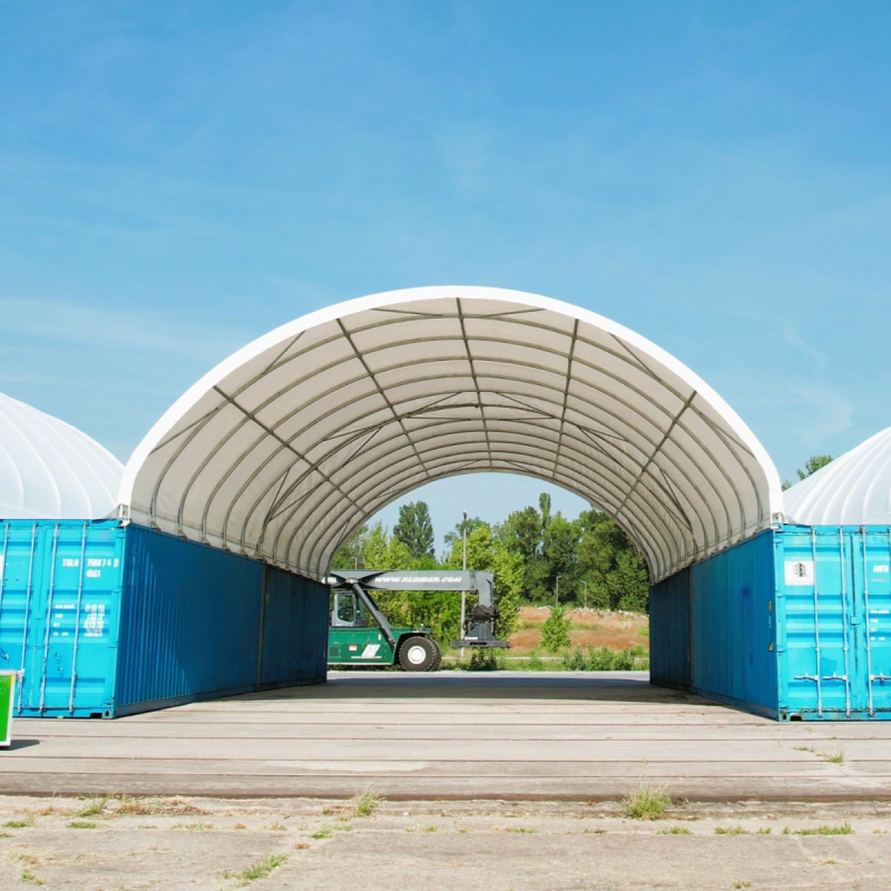 Abris pour conteneurs C3340 10x12 m