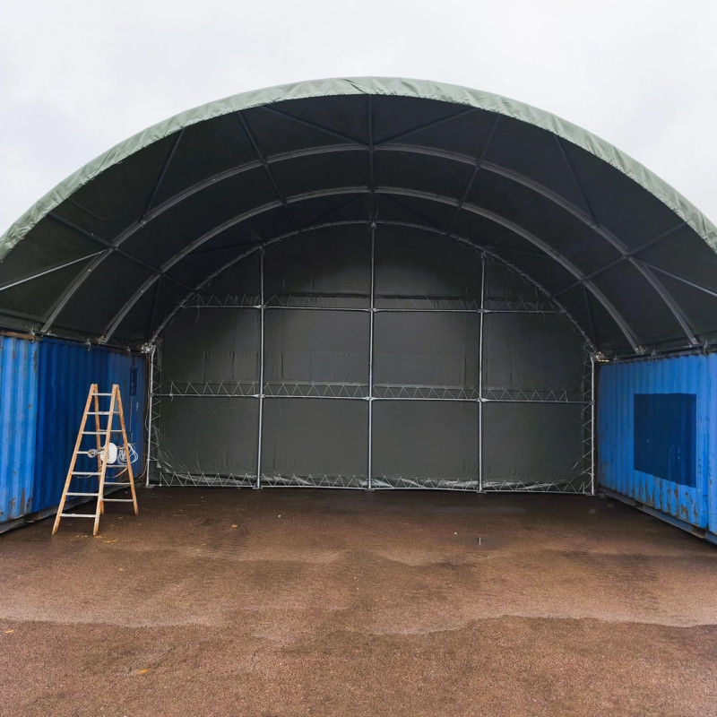 Abris pour conteneurs C3020QH 9×6 m