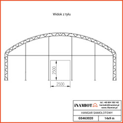 Hangary samolotowe GS463020 14×9,15×6,00 mDOSKONAŁE DO UŻYCIA JAKO:

Hangary lotnicze
Przechowywanie w hangarze/samolotach
Magazyny lotnicze
Magazyny przemysłowe
Magazyny rolnicze
Garaże dla ciężarówek, autobusów, furgonetek i łodzi
Garaże dla maszyn rolniczych, ciągników, opryskiwaczy
Namioty eventowe i wystawiennicze
Namioty handlowe



Kluczowe cechy:


Wszechstronny i trwały
Podwójnie kratownicowe ramy są wyposażone w dodatkowe stalowe druty zwiększające wytrzymałość
Wysokiej jakości, dwustronna tkanina poliestrowa powlekana PVC, zapewniająca dłuższą żywotność
Namioty całoroczny
Bramy przesuwana na bok
Wyjątkowo wytrzymała obudowa i podwójnie kratownicowe ramy, aby wytrzymać trudne warunki pogodowe
Bezszwowe pokrycie dachowe dla doskonałej stabilności
Duża pojemność100% wodoodporny
Odporny na rozdarcie
Zdolność samooczyszczania
Tkanina ognioodporna i odporna na promieniowanie UV
Żywotność rur z podwójną kratownicą 10–15 lat
Żywotność tkaniny 10-15 lat, w zależności od rodzaju tkaniny i warunków otoczenia




Zalety


Nie wymaga pozwolenia na budowę*
Ekonomiczny w porównaniu do kosztów związanych z budową stałej konstrukcji
Łatwa i tania instalacja i demontaż
Dodatkowa elastyczna przestrzeń magazynowa
Dłuższa żywotność
Wygodny i przenośny

*Chociaż większość naszych produktów należy do kategorii konstrukcji tymczasowych i nie wymaga pozwoleń na planowanie, zalecamy uzyskanie zgody rady lokalnej, aby uniknąć kontroli rządowej.
Aby jak najlepiej dopasować się do naturalnego krajobrazu, hangary lotnicze z podwójnymi kratownicami są dostępne w kolorze białym, jasnoszarym, ciemnoszarym, trawiastej zieleni i wojskowej zieleni. Dostępne są również namioty w różnych kolorach – białym z zielonym wykończeniem, białym z szarym wykończeniem i białym z niebieskim wykończeniem.
Wszystkie namioty i wiaty są dostarczane z wygodną instrukcją, która posłuży jako przewodnik krok po kroku dotyczący bezpiecznego montażu i instalacji.



Środki bezpieczeństwa


Prosimy o dokładne zapoznanie się z instrukcją obsługi przed montażem i demontażem namiotów.
Upewnij się, że poszycie namiotu jest zawsze wolne od śniegu.
Prosimy o demontowanie namiotów w przypadku huraganów i obfitych opadów śniegu.
Upewnij się, że plandeka jest z dala od źródeł ciepła.
Pamiętaj, aby raz lub dwa razy w roku ponownie napinać poszycie dachu.

Inamiot przyjmie prośby o personalizację namiotu z podwójnym kratownicą.  Namioty na zamówienie mogą być dostarczone na życzenie, ale za dodatkową opłatą i dłuższym czasem dostawy.



