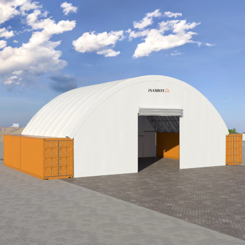 Overkapping tussen zeecontainers GSC5940C 18×12 m
