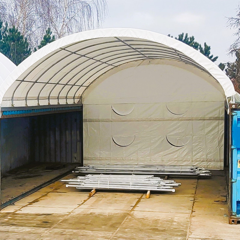 Rear wall for canopy 6 m C20BS with frame