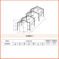 Hale i Namioty magazynoweNamiot magazynowy z dwuspadowym dachem 6x10 m – Wszechstronność i wytrzymałość
Namiot magazynowy z dwuspadowym dachem o wymiarach 6x10 m to doskonałe rozwiązanie dla przedsiębiorców i rolników poszukujących elastycznej, a jednocześnie trwałej przestrzeni magazynowej. Tego rodzaju namiotowa hala magazynowa sprawdzi się zarówno w krótkoterminowym, jak i długoterminowym użytkowaniu, oferując przestrzeń idealną do produkcji lub przechowywania towarów, maszyn czy surowców. Namiot magazynowy został zaprojektowany z myślą o jak najwyższej funkcjonalności i prostocie montażu, dlatego z powodzeniem można go zainstalować samodzielnie bez potrzeby wynajmowania specjalistycznej ekipy montażowej.
Duże bramy wjazdowe Komfort użytkowania!

Namiot magazynowy jest wyposażony w 2 duże bramy wjazdowe które są uwieszone na każdej ścianie szczytowej.
Dostawa namiotu magazynowego w ciągu 2-3 dni na terenie całej Europy!