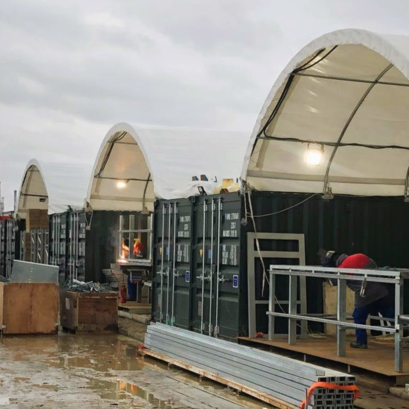 Container shelters 6x6 m C2020