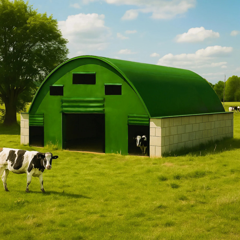 Hambar cu corturi pentru vite 10x24 m