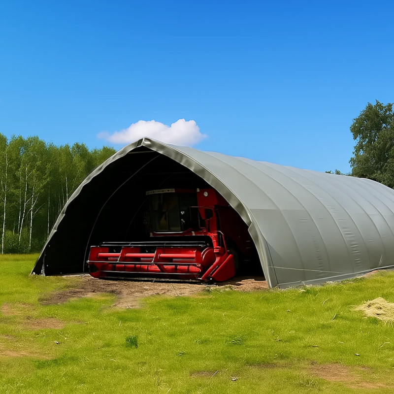 Halvcirkelformet opbevaringstelt 324016P 9,76×12 m