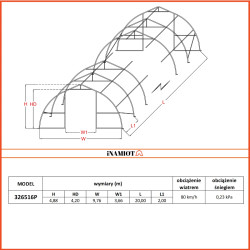 Hala Łukowa 326516P 9,76×20 mHale i namioty magazynowe dla rolnictwa Hala Łukowa 326516P 9,76×20 mHale i namioty magazynowe dla rolnictwa