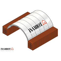 Copertină pentru containere de transport maritim GSC4040 Premium 12x12 m