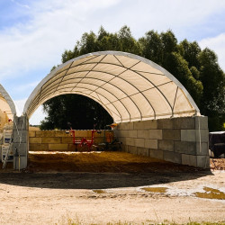 Modulinė stoginė, montuojama ant betoninių blokų BC4040 12x12m