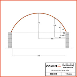 Zadaszenia boksów betonowych Zadaszenia boksów betonowych