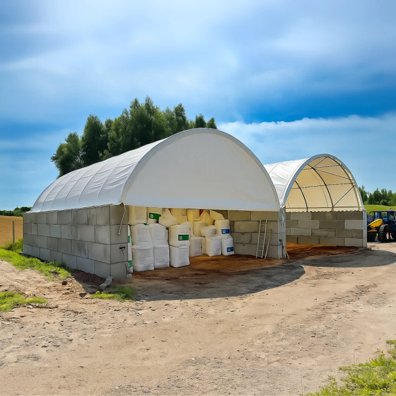 Copertină cu blocuri de beton BC3320 10x6 m Premium