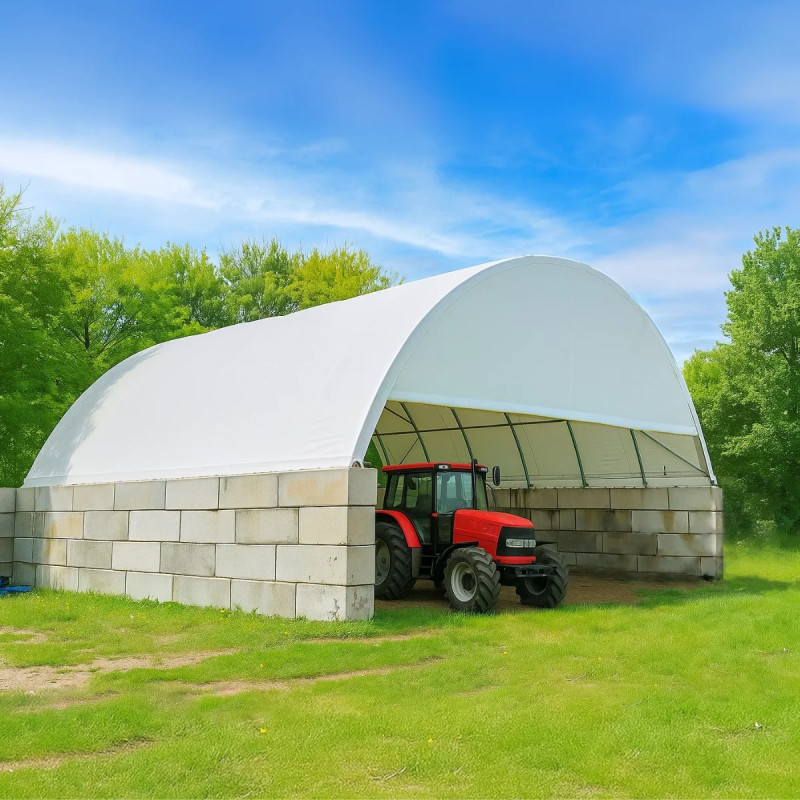 Overkapping over betonblokken BC3340 10x12 m Premium