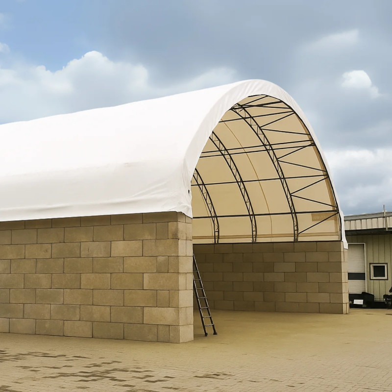 Teltta-aitta 15×24 m - kaksinkertainen ristikkorunko