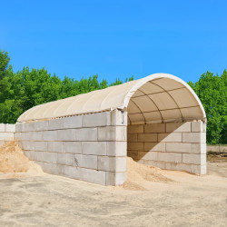 Coberturas para baias de betão BC2020 6x6m