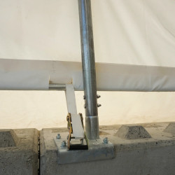 Copertura montata su blocchi di cemento BC2020 6x6m