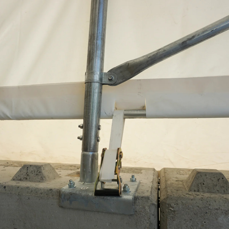 Betoninis skardinis stogas su dvišlaite siena BC2620 8x6m + GSC26HT- rinkinys