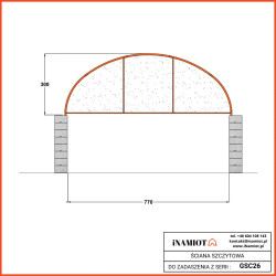 TRASTERO 8x6m BC2620 +FT con paredes a medio agua