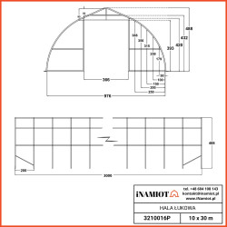 Namiot rolniczy 10x30 mNamiot rolniczy 10 × 30 m – solidna przestrzeń magazynowa dla Twojego gospodarstwa
Namiot rolniczy o wymiarach 10 × 30 metrów to nowoczesne i uniwersalne rozwiązanie dla gospodarstw rolnych, które potrzebują niezawodnej i przestronnej powierzchni użytkowej. Dzięki konstrukcji łukowej i odpowiednio dobranym materiałom namiot doskonale sprawdza się zarówno jako sezonowy magazyn, jak i całoroczna hala rolnicza. Duża powierzchnia 300 m² pozwala na komfortowe przechowywanie maszyn, plonów czy pasz. Konstrukcja namiotu umożliwia ustawienie go na różnych typach podłoża.   To ekonomiczna i szybka w montażu alternatywa dla kosztownych budynków murowanych. Zamów już dziś dostawa 1-2 dni robocze!