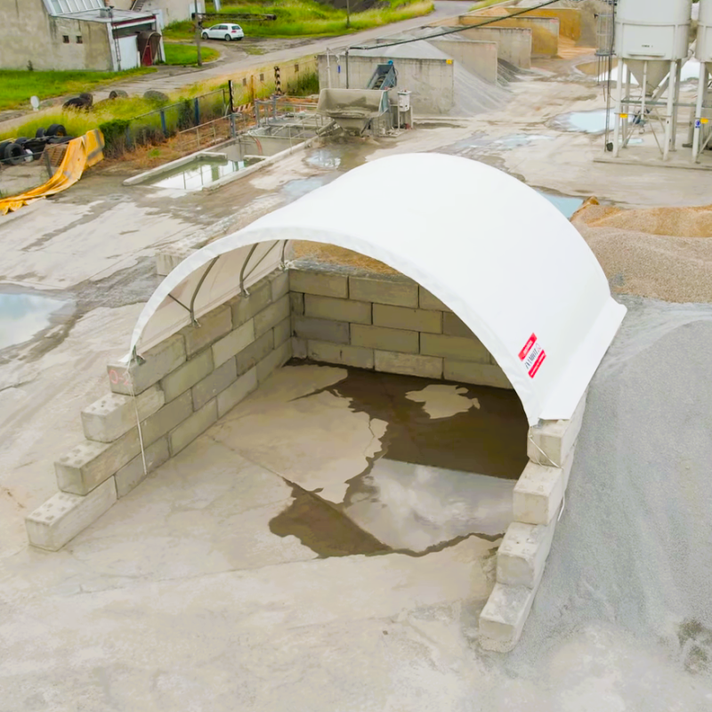 Abris pour conteneurs C2620 8x6 m