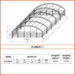 iNamiot.pl Sp. z oo. NIP PL8952240075 KRS 0000964218 Regon 521646629Zagroda dla zwierząt 12x12 m GSCT4040 Premium