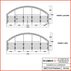 Zagroda dla zwierząt 12x12 m GSCT4040 Premium53 259,00 zł