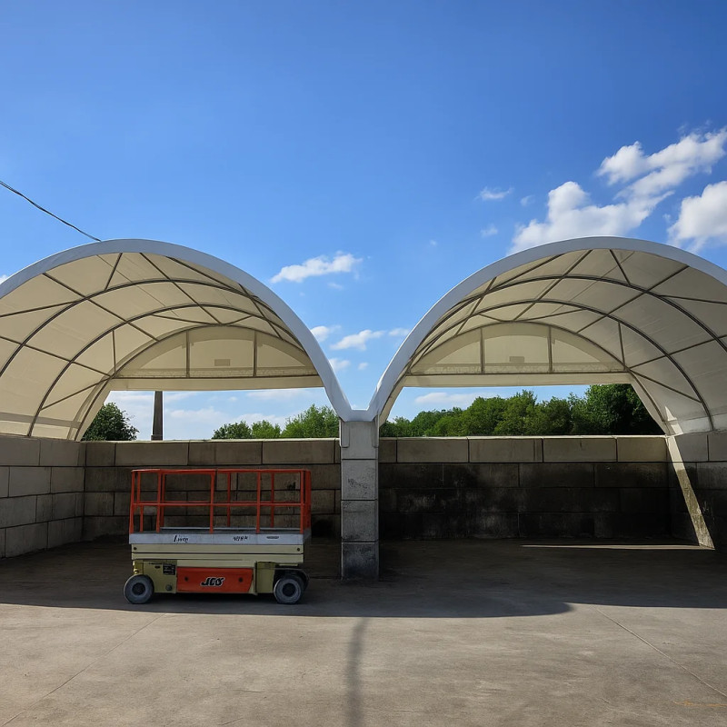 Ściana szczytowa połówkowa do zadaszenia kontenerowego Premium 8 m GSC26HT