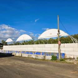 Ściana szczytowa połówkowa do zadaszenia kontenerowego Premium 8 m GSC26HT Ściana szczytowa połówkowa do zadaszenia kontenerowego Premium 8 m GSC26HT