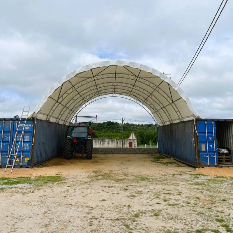 Konteyner çatı çift çerçeve 10x6 m C3320S