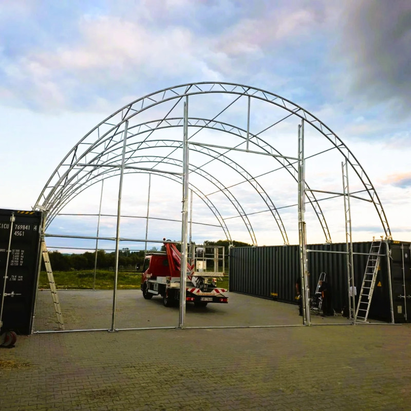 Containertält dubbelram 12x12 m C4040S