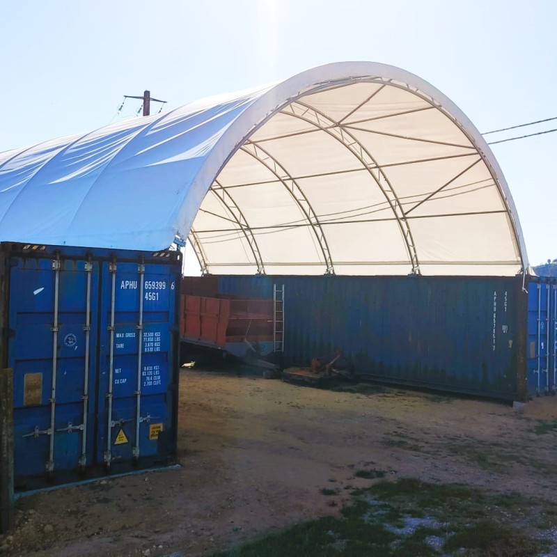 Containertelt dobbeltramme 10x12 m C3340S