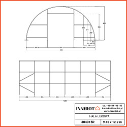 Hala łukowa 9 x 10 m 303315RHale i namioty magazynowe dla rolnictwa
